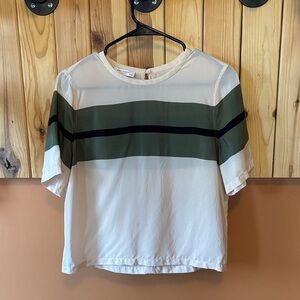 Equipment Silk Striped Blouse